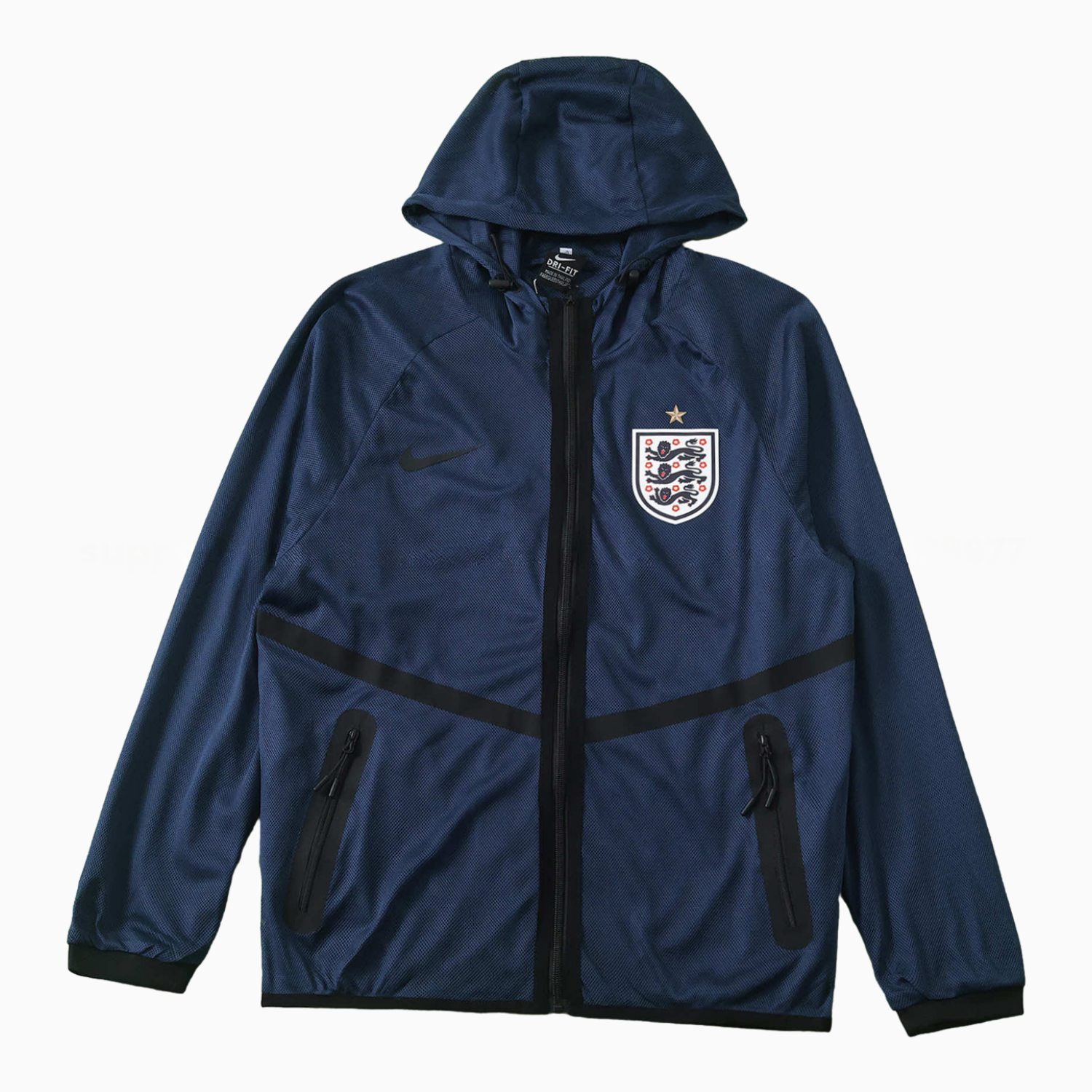 England 2026 World Cup Appearance Outfit Windbreaker - Navy Blue - UnitedFutballJersey
