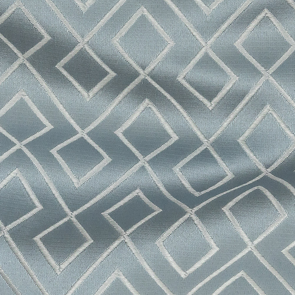Satin-Faced Jacquard - Ice Diamond Fret - British Imported - Joann Fabrics