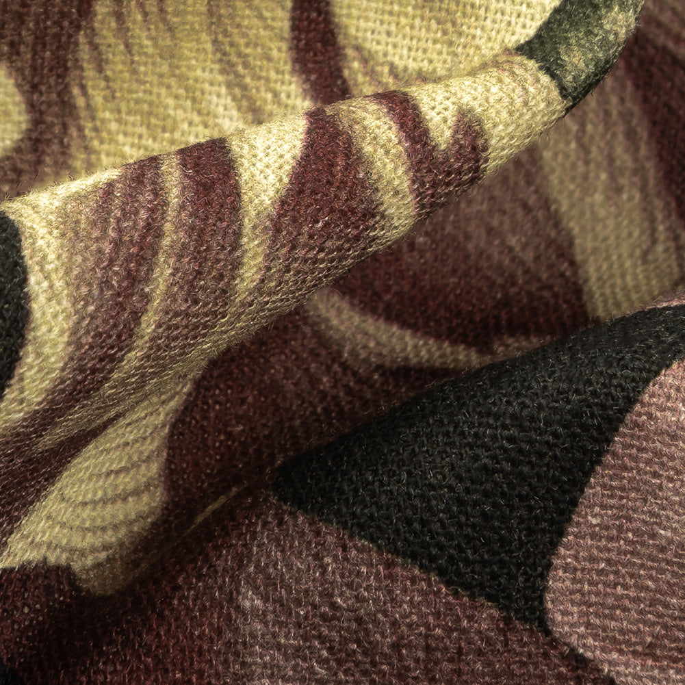 Linen and Rayon Woven - Black and Plum Floral - Vision of Romance Print - Mood Exclusive Wisteria Collection - Joann Fabrics