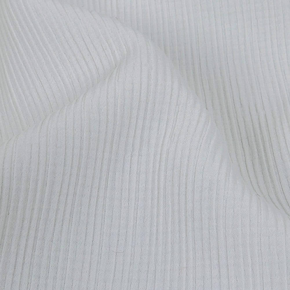Ivory Ribbed Stretch Polyester Matelasse - Joann Fabrics
