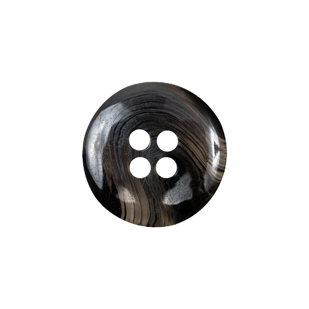 Translucent Smoke, Gray and Black 4-Hole Swirl Saucer Button - 32L/20mm - Joann Fabrics