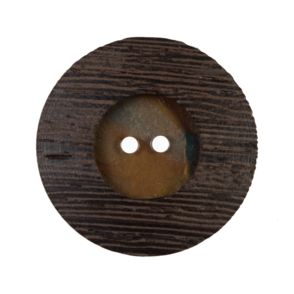 Brown Wooden 2-Hole Button - 50L/32mm - Joann Fabrics