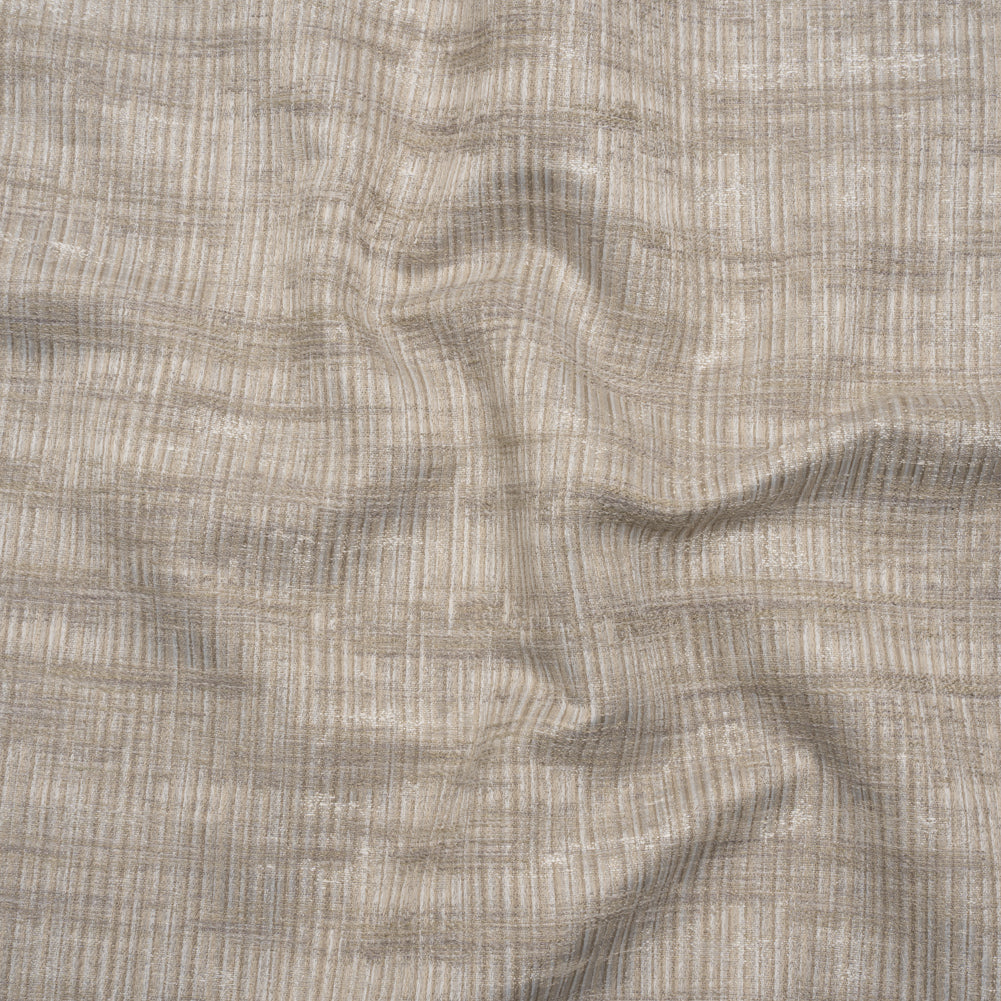 Textured Recycled Polyester Drapery Jacquard - Oyster Abstract - British Imported - Joann Fabrics