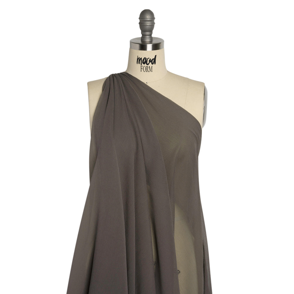 Crinkled Silk Chiffon - Dark Silver - Premium Collection - Joann Fabrics