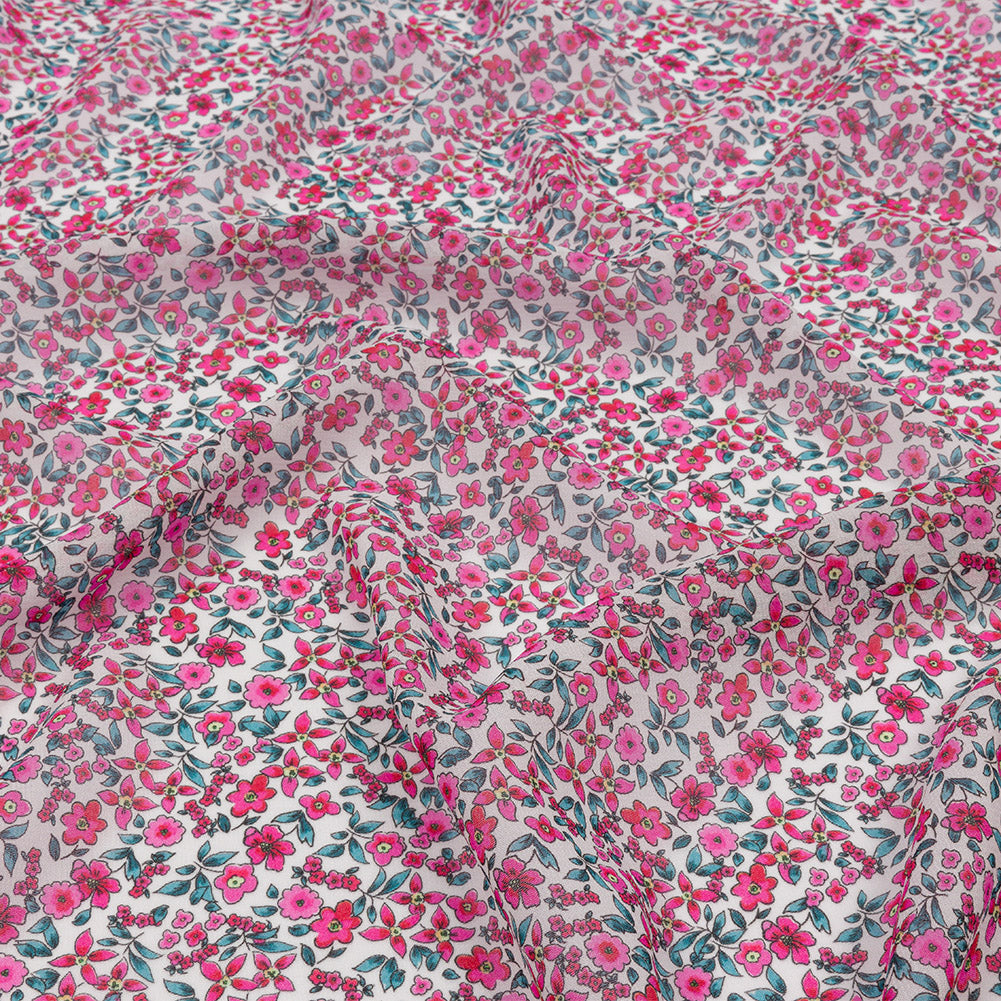 Viscose Georgette - Pink Floral - Botanical Stroll Print - Mood Exclusive Secret Garden Collection - Joann Fabrics