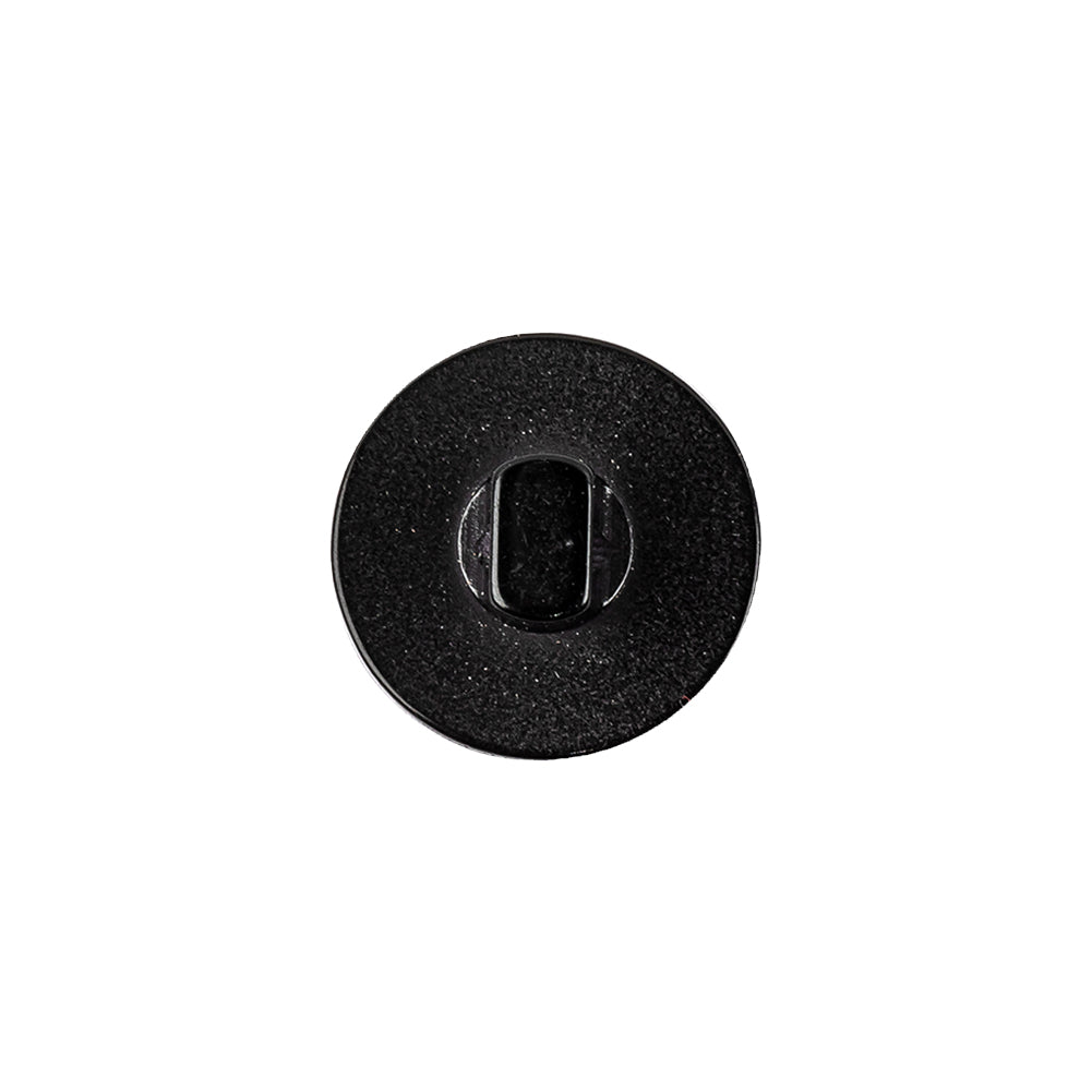 Shiny Black Saw Tooth Rim Plastic Shank Back Button - 24L/15mm - Joann Fabrics