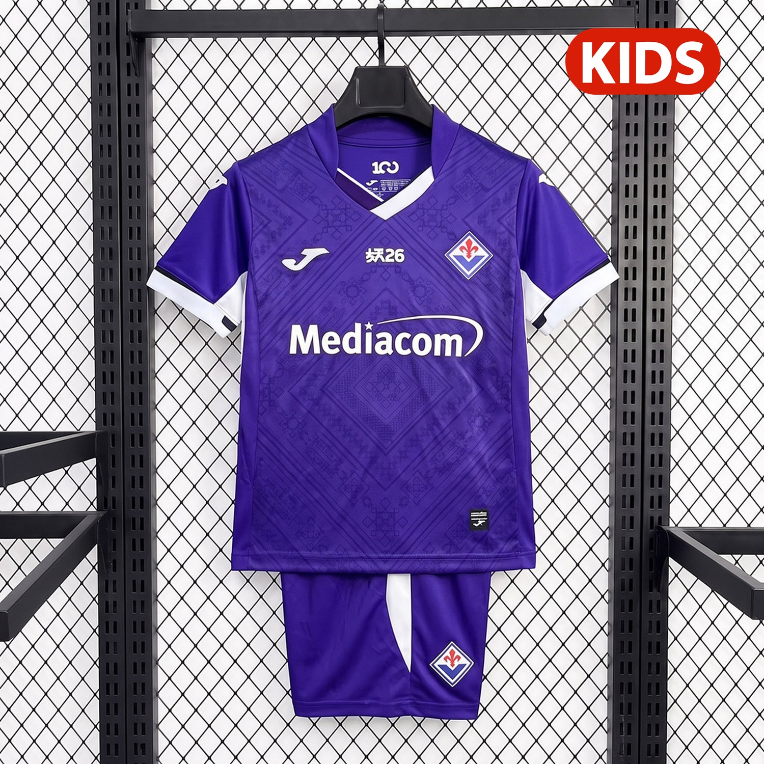 Fiorentina 26-27 Home Kids Kit - UnitedFutballJersey