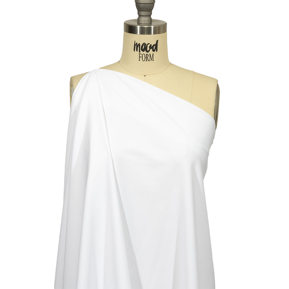 Recycled Swimwear Tricot, UV Protective - PFD White - Santorini Plus Collection - Joann Fabrics