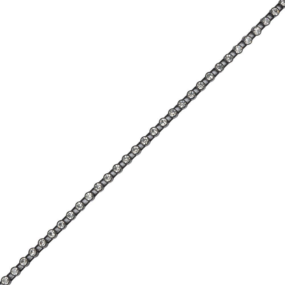 Vintage Crystal and Black Rhinestone Trimming - 3mm - Joann Fabrics