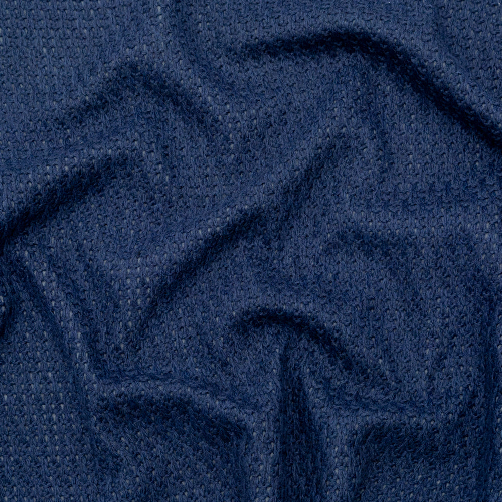 Gray Interlock Knit with Topical Navy Knit Yarn Design - Joann Fabrics