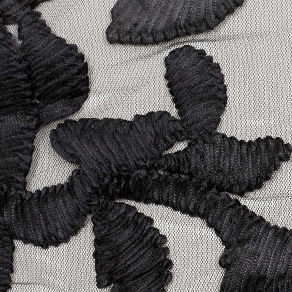 Black Ribbon Embroidered Netting - Joann Fabrics
