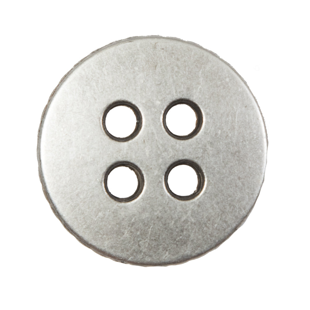 Novelty Silver Metal 4-Hole Button - 44L/28mm - Joann Fabrics