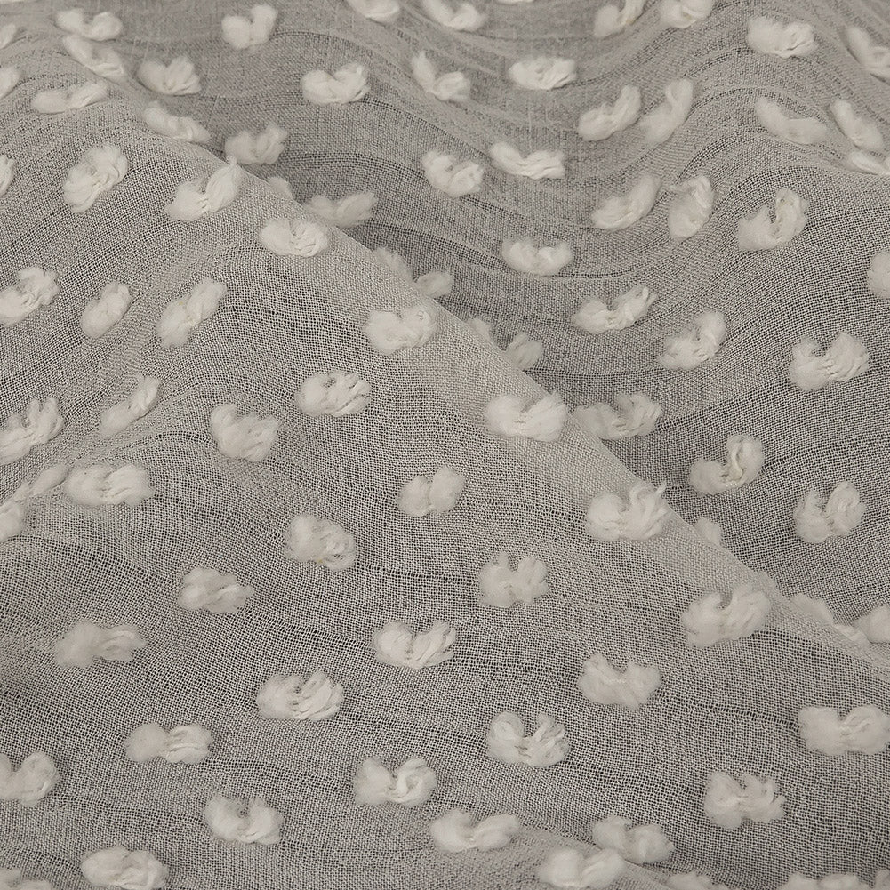 Famous Australian Designer Pearl Faux Swiss Dot Silk Georgette - Joann Fabrics