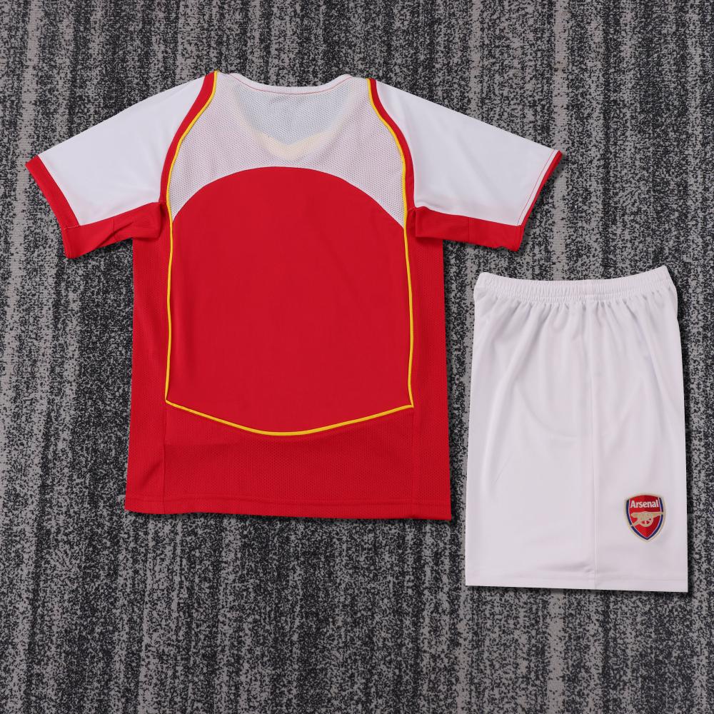 2004-2005 Retro Arsenal Home Football Shirt 1:1 Thai Quality Kids Size
