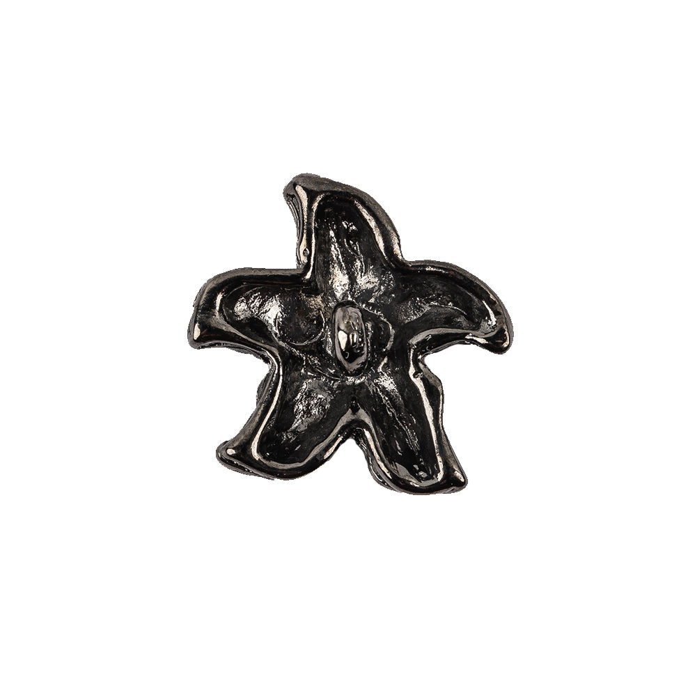 Vintage Gunmetal Starfish Cast Metal Button - 36L/23mm - Joann Fabrics