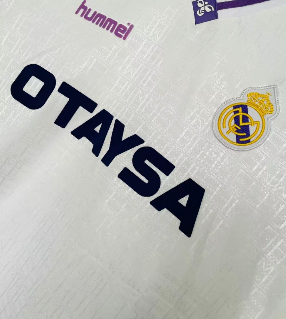 1990/1992 Retro Real Madrid Home Soccer Jersey 1:1 Thai Quality