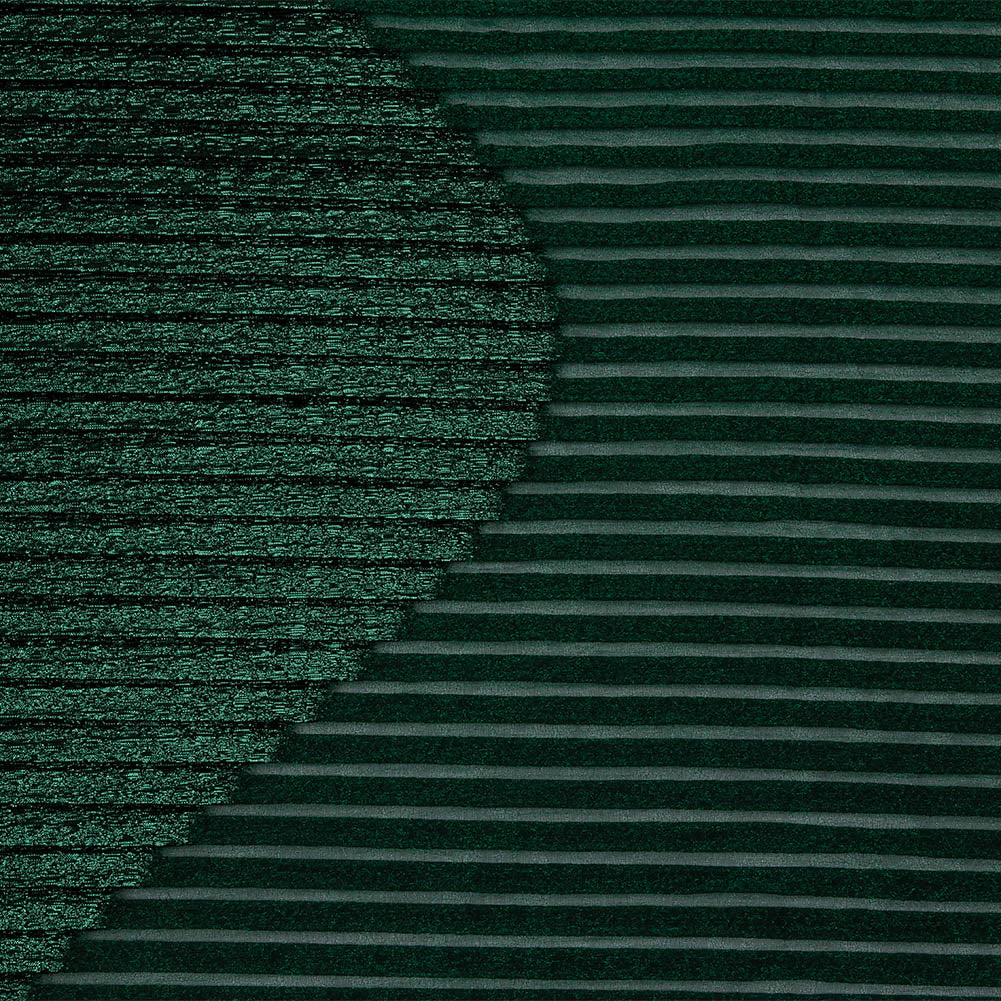 Metallic Abundant Green Waves Pleated Luxury Burnout Brocade - Joann Fabrics