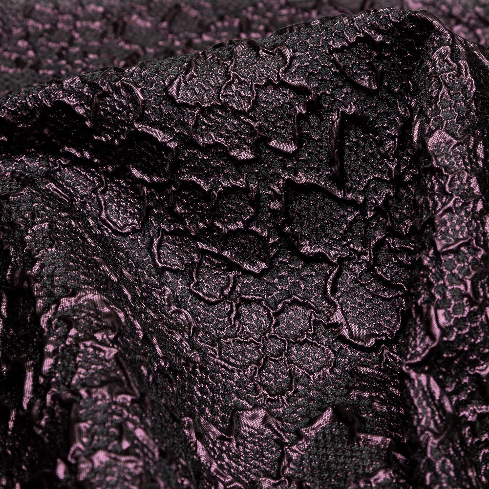 Floral Metallic Brocade - Purple and Black - Joann Fabrics