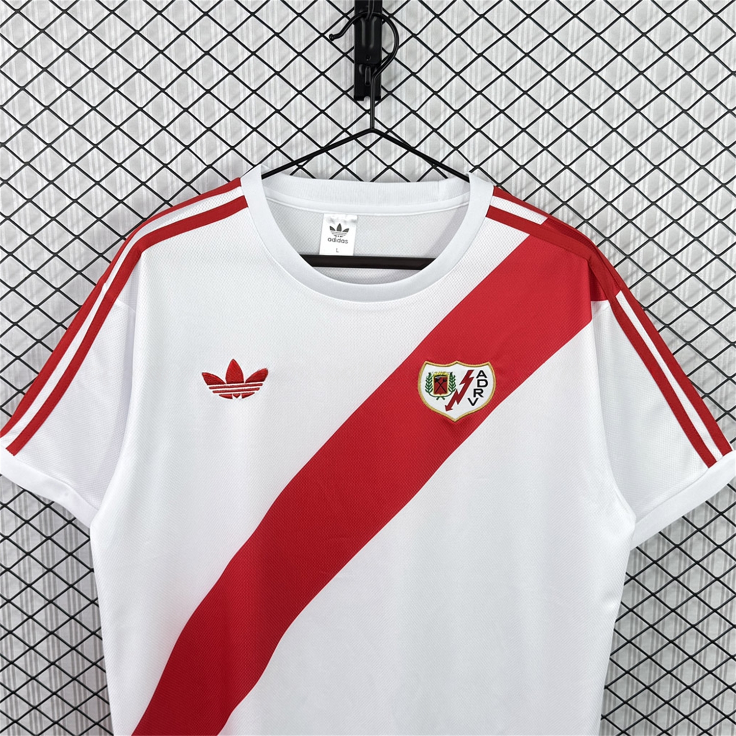 Retro Rayo Vallecano 1977-79 Home Jersey - Fans Version - UnitedFutballJersey