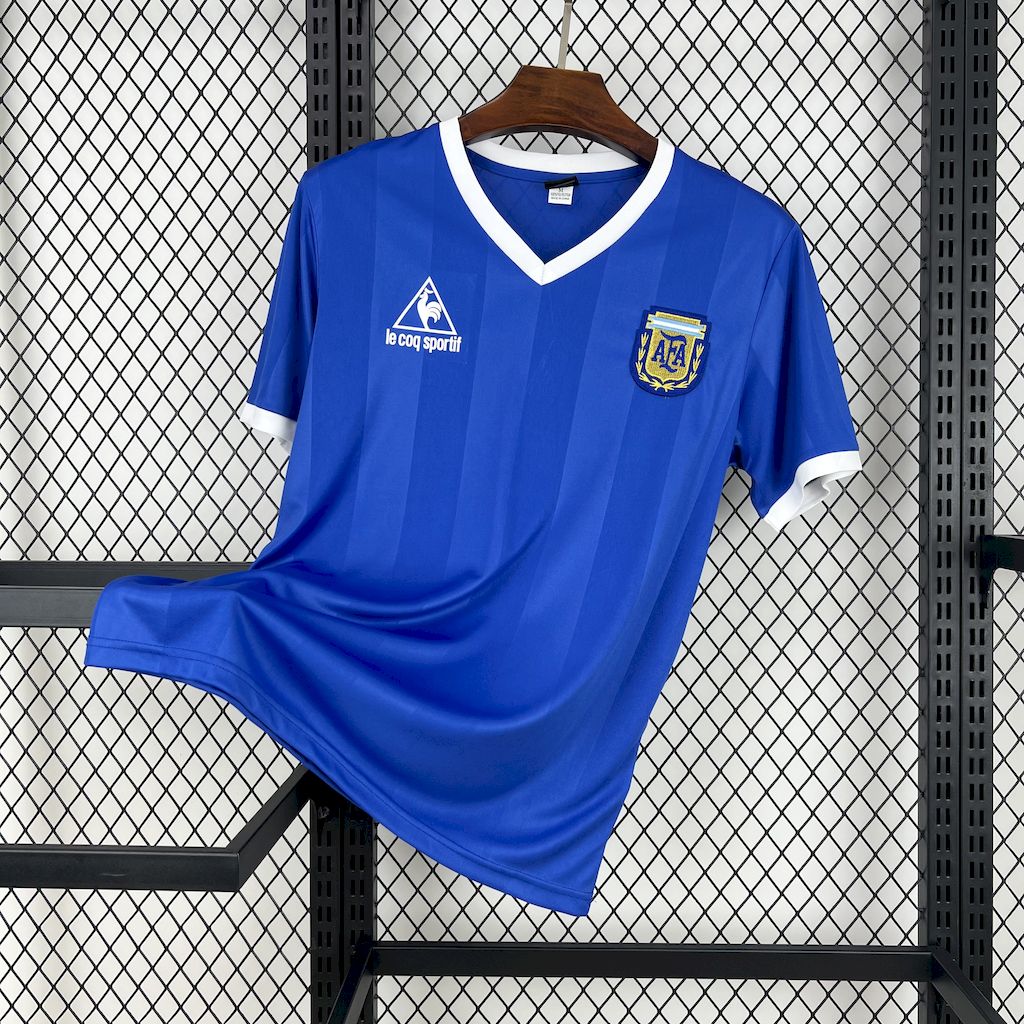 1986 Retro Argentina National Team Away Jersey 1:1 Thai Quality