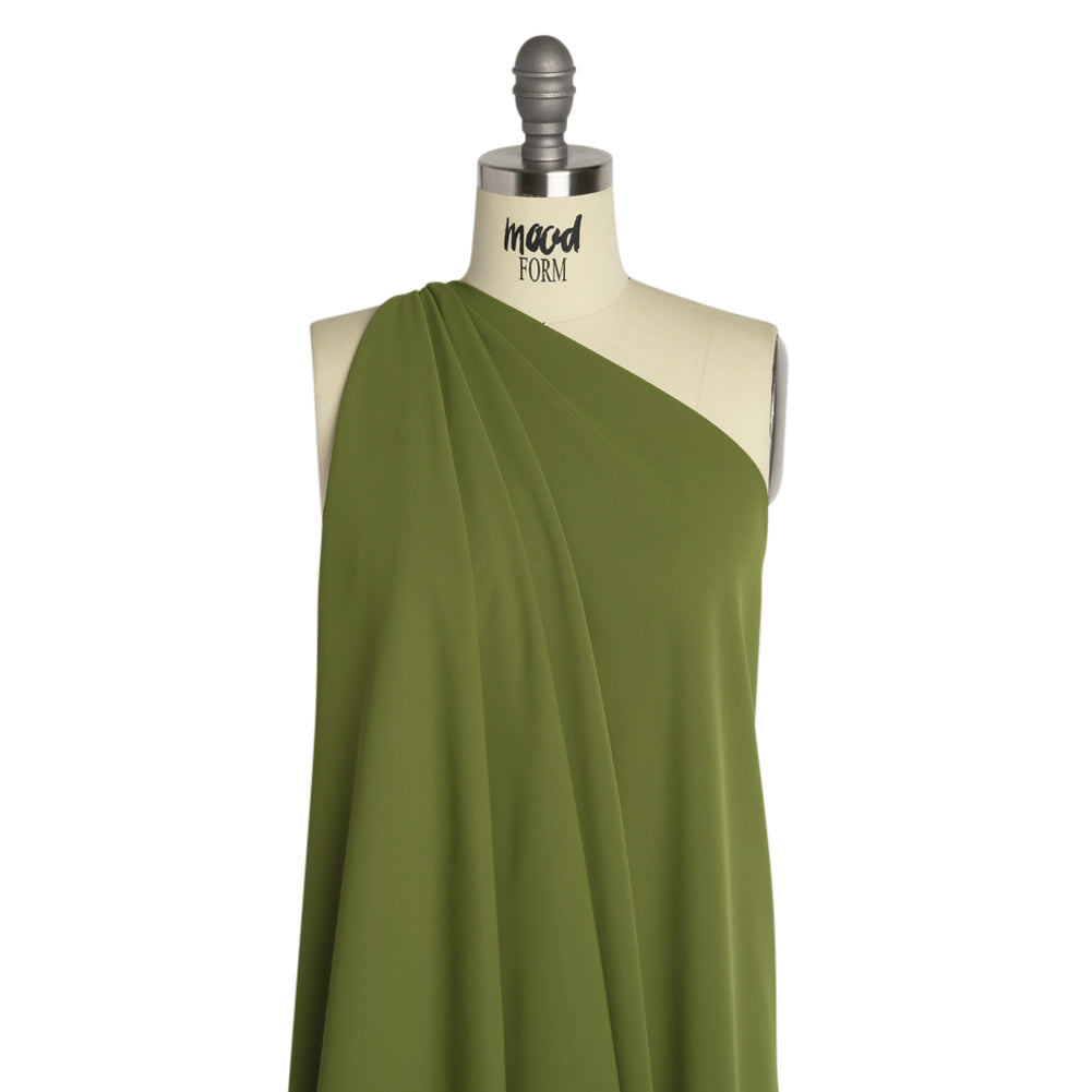 Polyester Double Georgette - Pesto Green - Mimosa Collection by Mood - Joann Fabrics