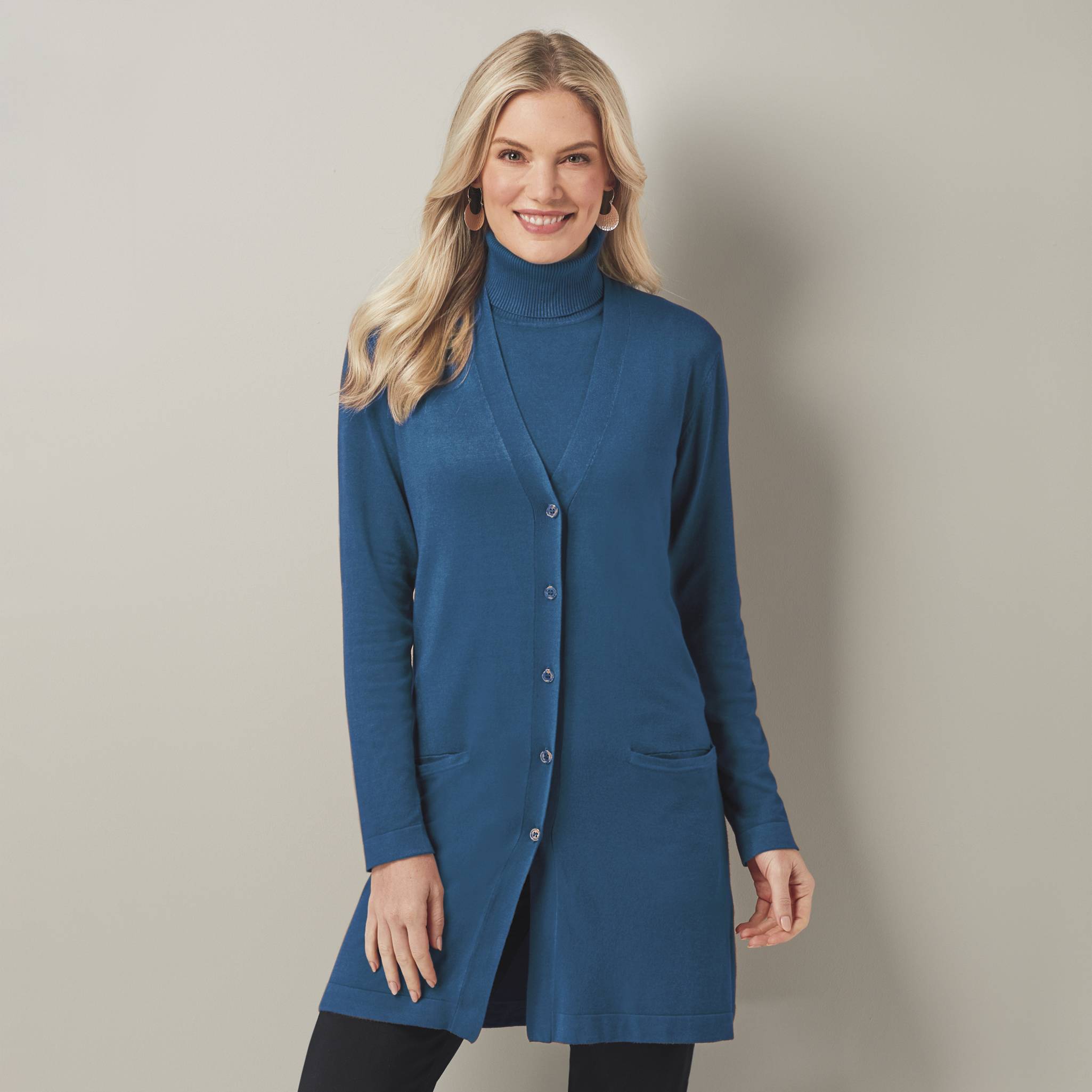 Fine-Gauge Long Cardigan - Northstyle Catalog