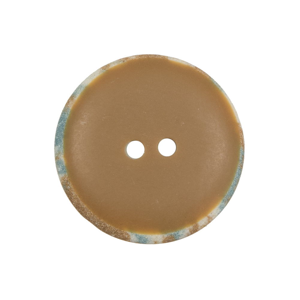Beige and Blue 2-Hole Button - 40L/25.5mm - Joann Fabrics