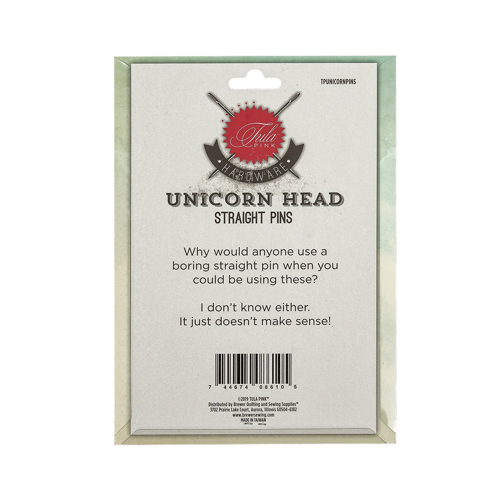 Tula Pink 2 inch Unicorn Head Straight Pins - 30 CT - Joann Fabrics