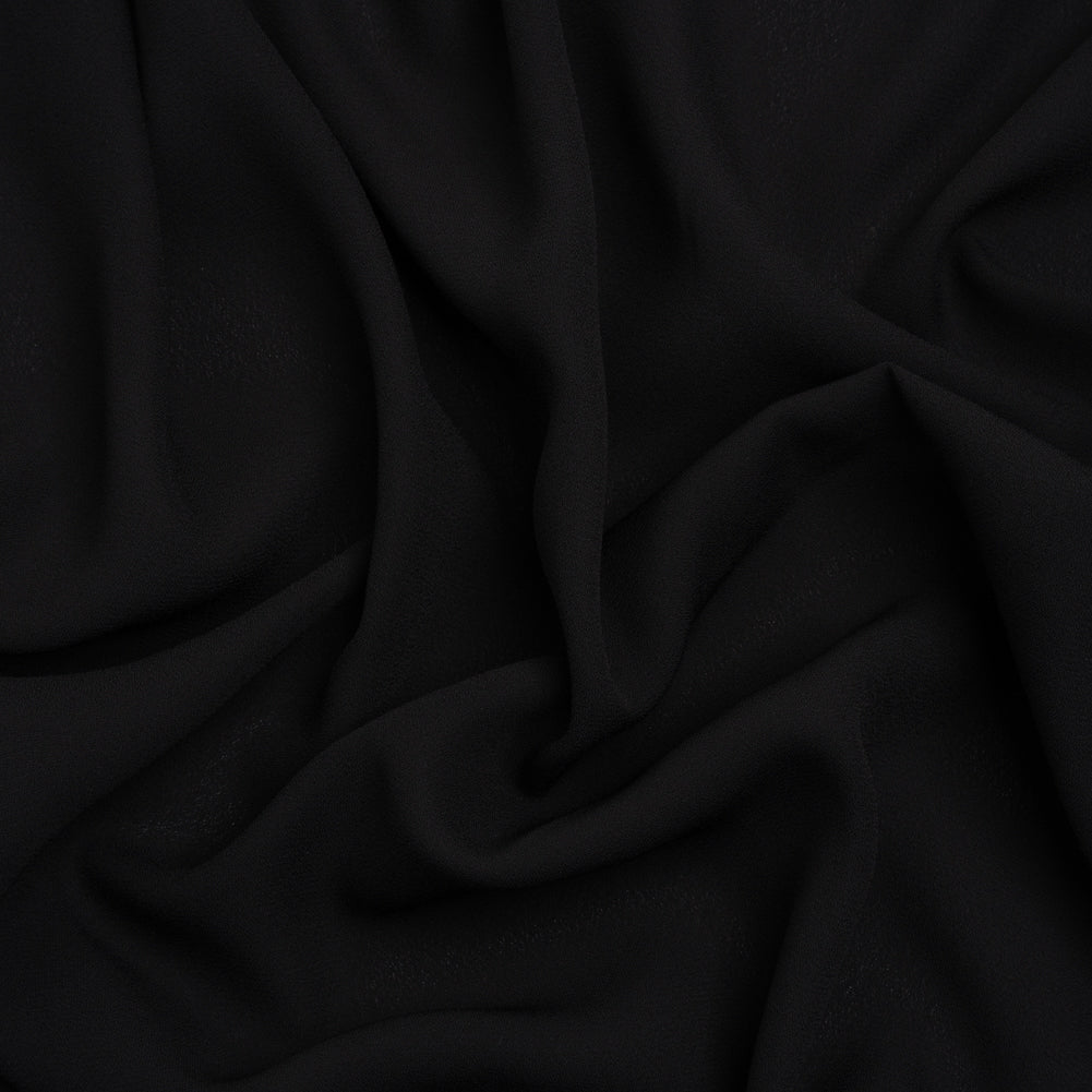 Famous Australian Designer Black Polyester Double Georgette - Joann Fabrics