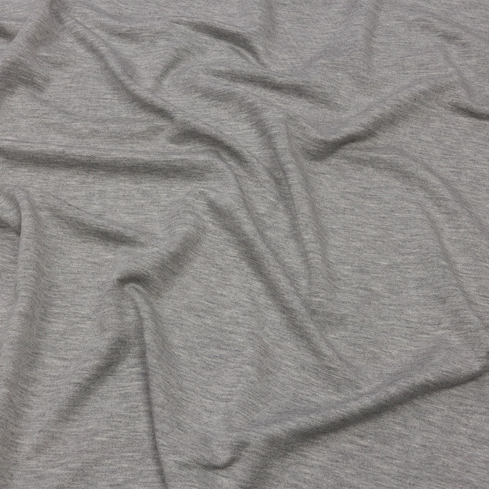 Heathered Light Gray Stretch Rayon French Terry - Joann Fabrics