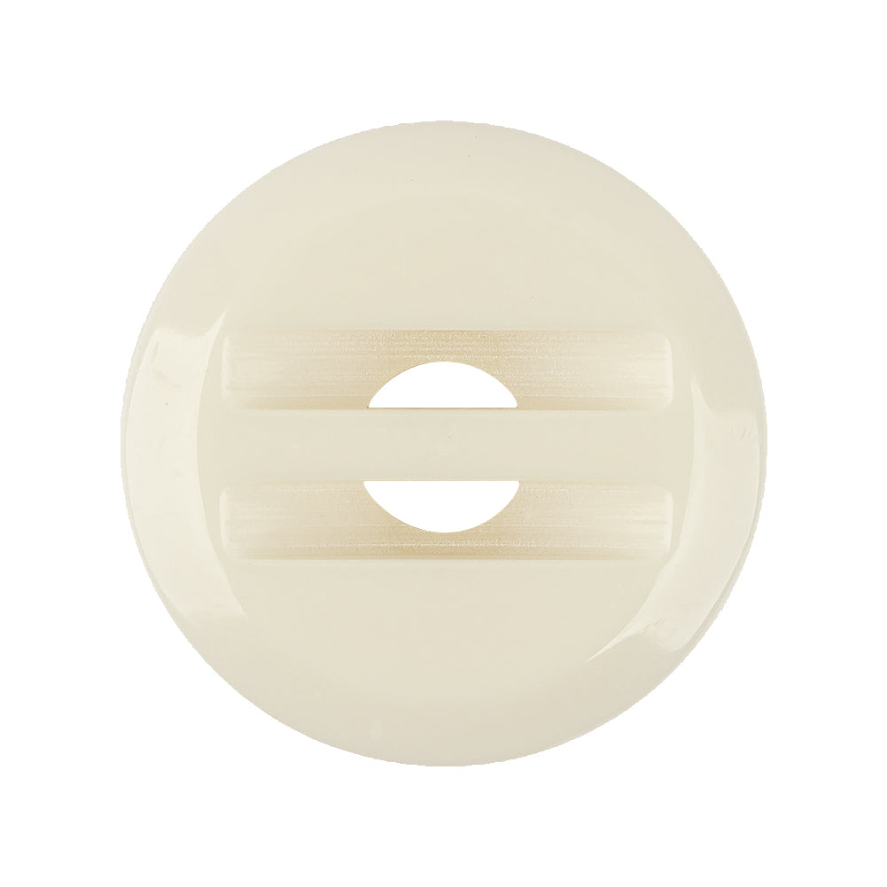 Italian Ivory and Antique White Abstract Iridescent Rolled Rim Sew-On Button - 44L/28mm - Joann Fabrics