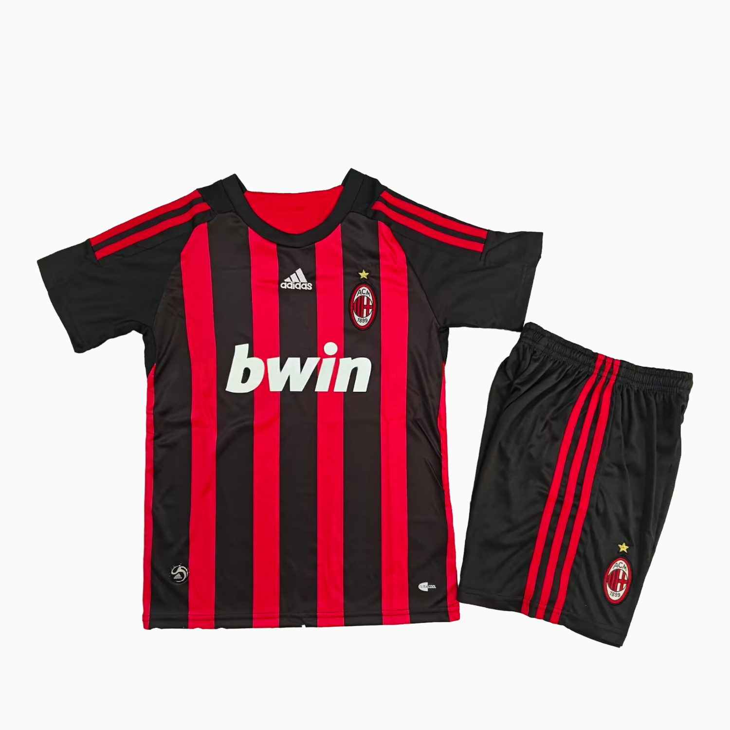 Retro AC Milan 2008-09 Home Kids Kit - UnitedFutballJersey