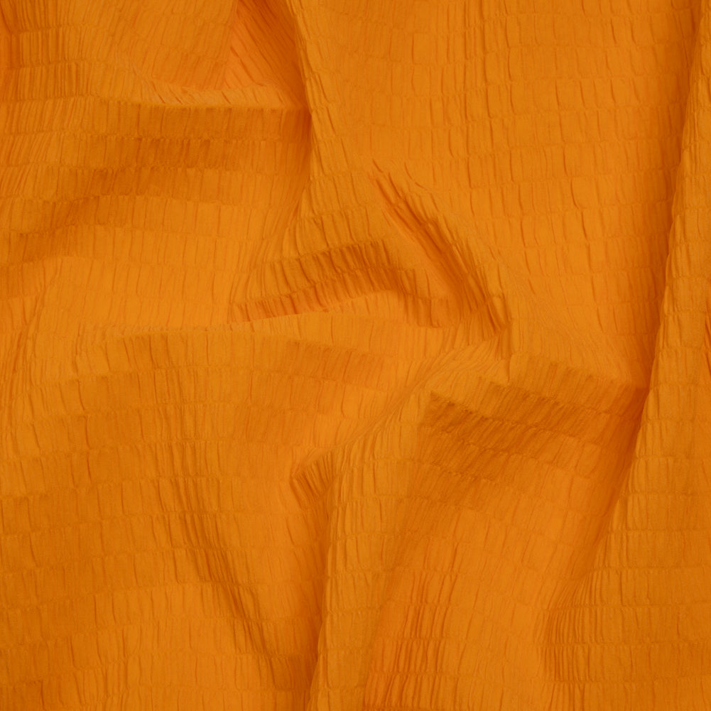 Stretch Nylon Seersucker - Mango Orange - Designer Deadstock - Joann Fabrics