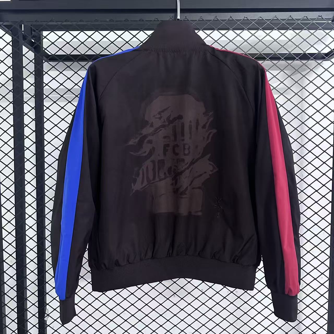 2025 Barcelona Windbreaker Black Jersey 1:1 Thai Quality