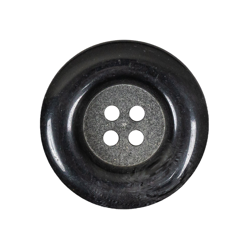 Charcoal Chunky Rolled Rim 4-Hole Plastic Button - 42L/27mm - Joann Fabrics