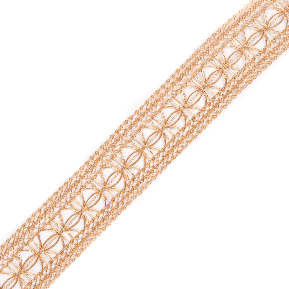 Metallic Gold Crochet Trim - 1.5