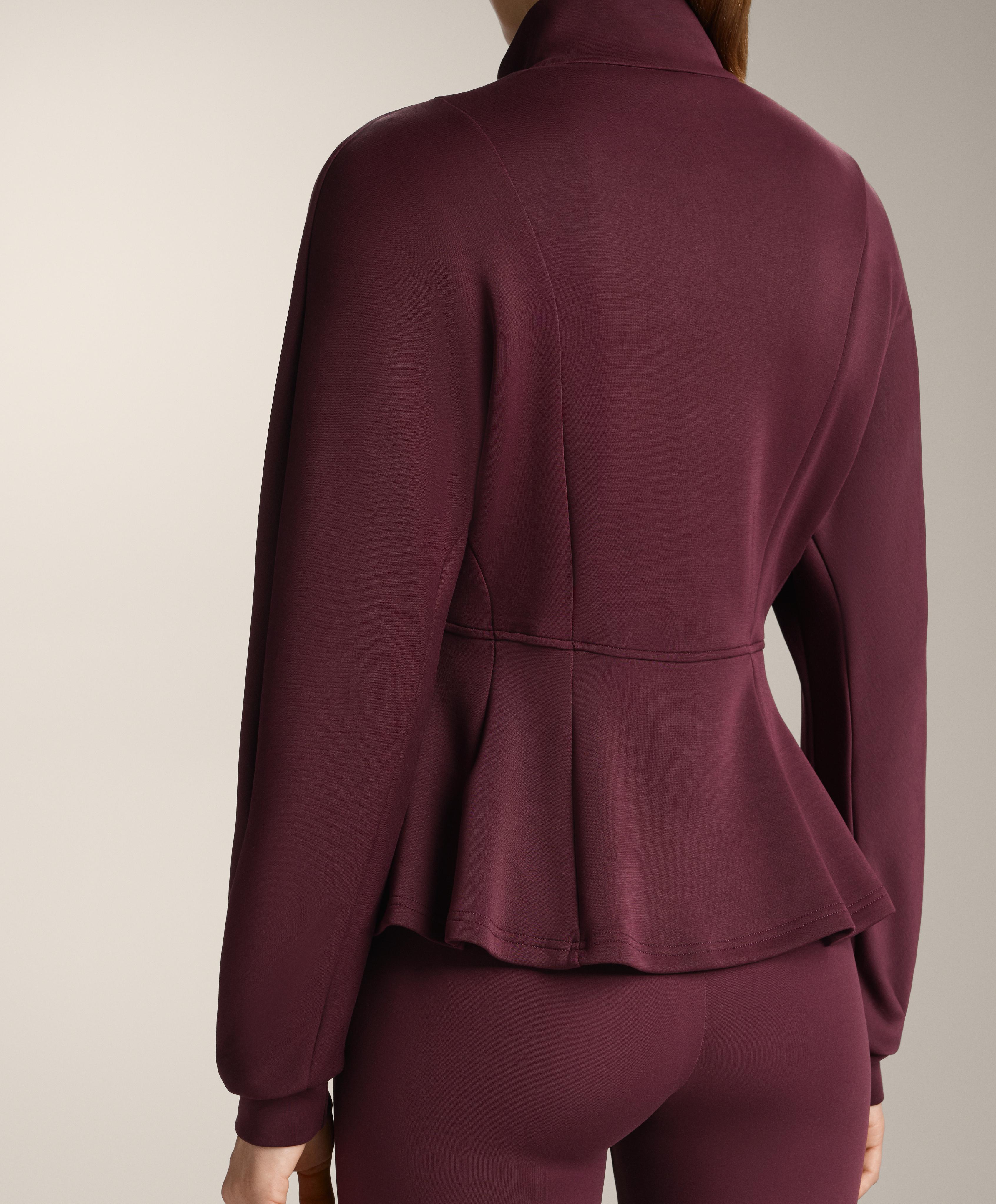 Soft-touch modal jacket with fitted waist