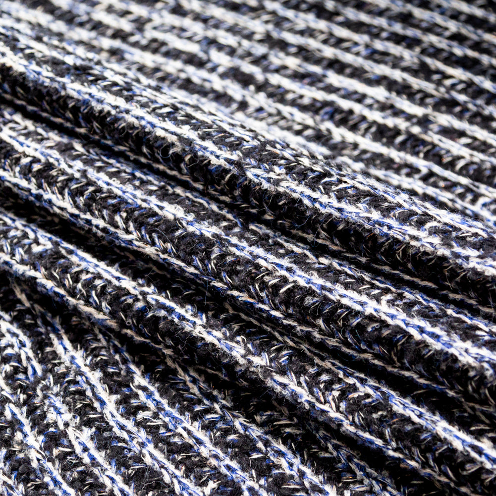Navy and White Chunky Wool Knit - Joann Fabrics