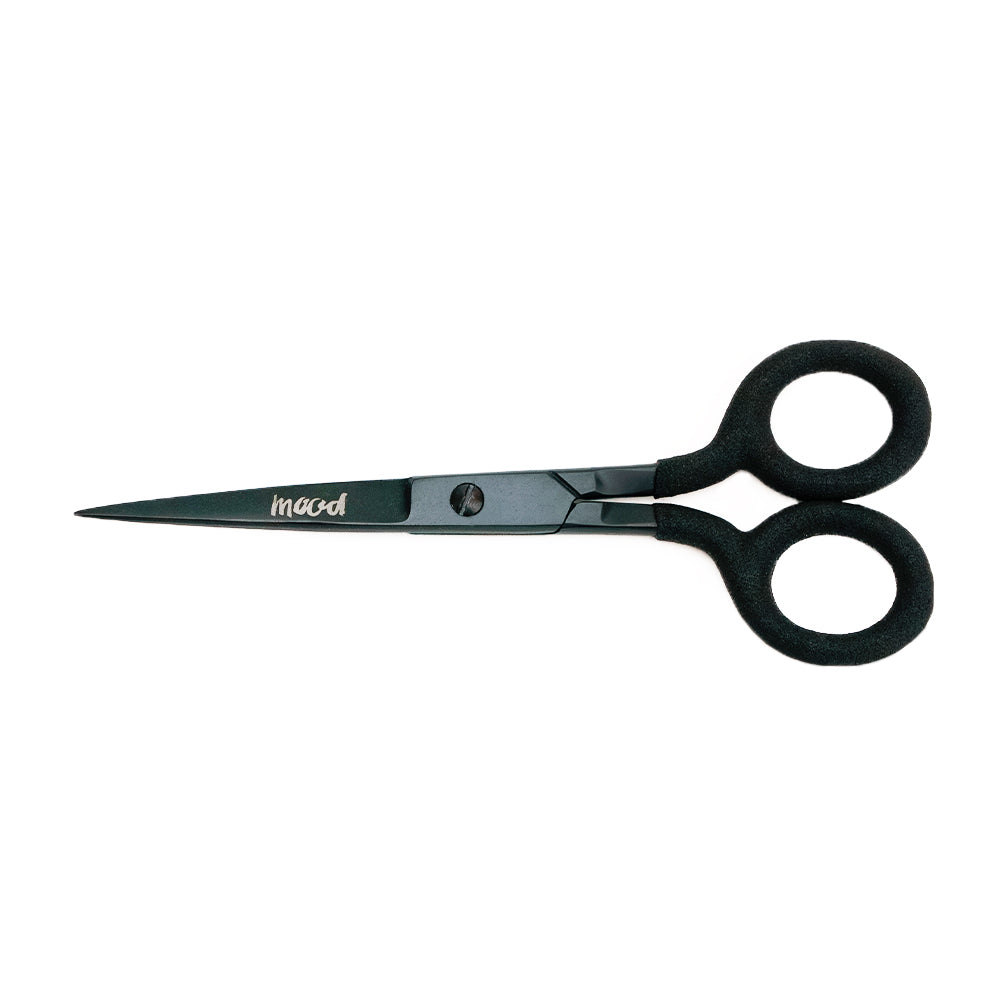 Mood Matte Black Embroidery Scissors with Matte Rubber Grips - 5