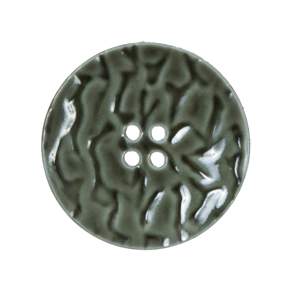 Italian Olivine Green Textured Button - 44L/28mm - Joann Fabrics