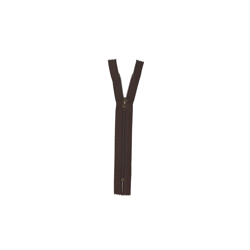 Brown Regular Zipper with Nylon Coil - 6