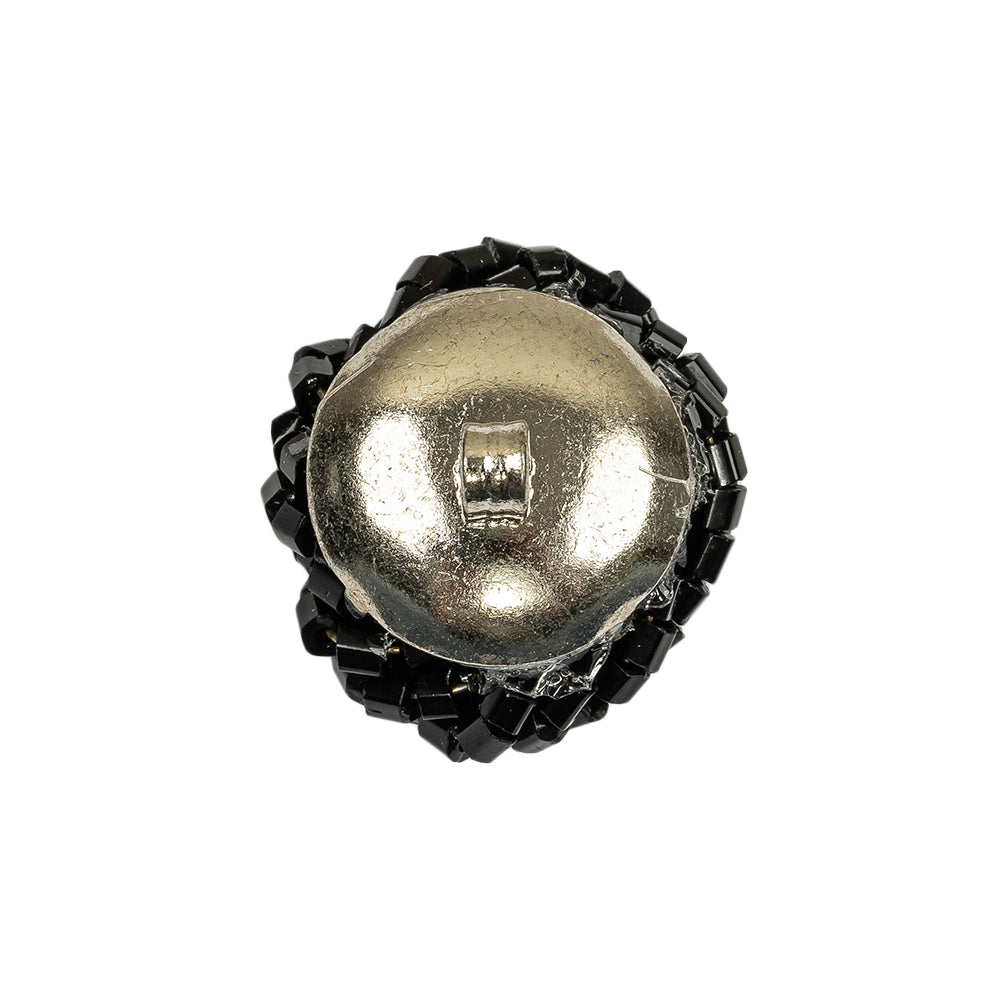 Vintage Jet Chop Beaded Knotted Shank Back Button - 36L/23mm - Joann Fabrics