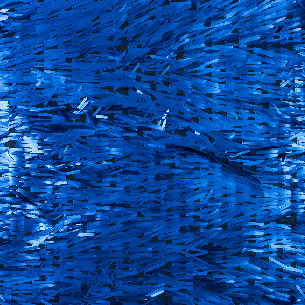 Soft Tulle with Fringe Sequins - Dull Royal Blue - Phryne Collection - Joann Fabrics