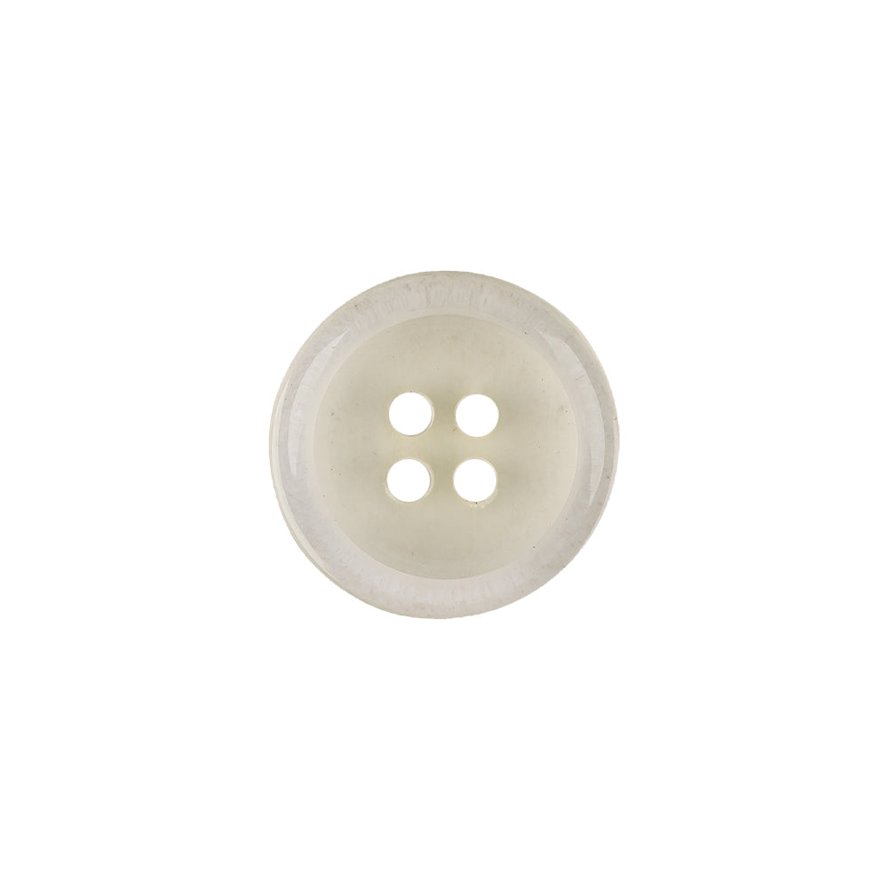Italian Slightly Tinted Transparent 4-Hole Plastic Button - 24L/15mm - Joann Fabrics
