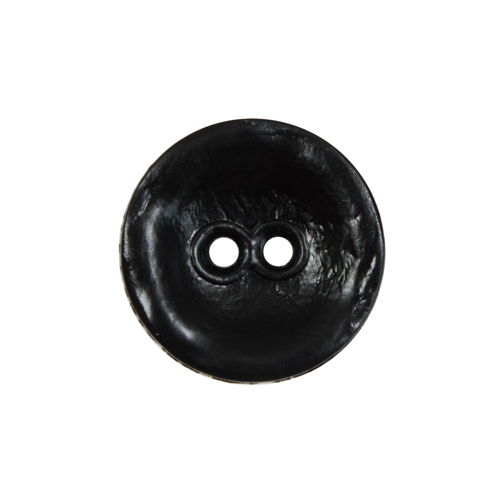 Black Faux Leather Plastic 2-Hole Button - 36L/23mm - Joann Fabrics