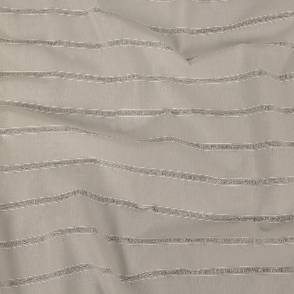 White Cotton Poplin with Ladder Stitched Stripes - Joann Fabrics