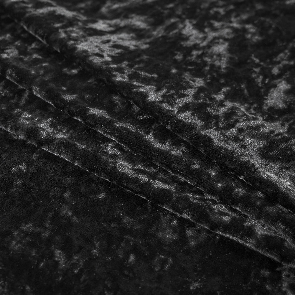 Stretch Crushed Velour - Black - Joann Fabrics