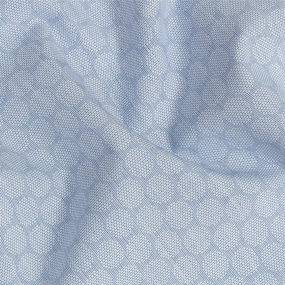 Premium Light Blue Circular Dandelions Cotton Shirting - Joann Fabrics