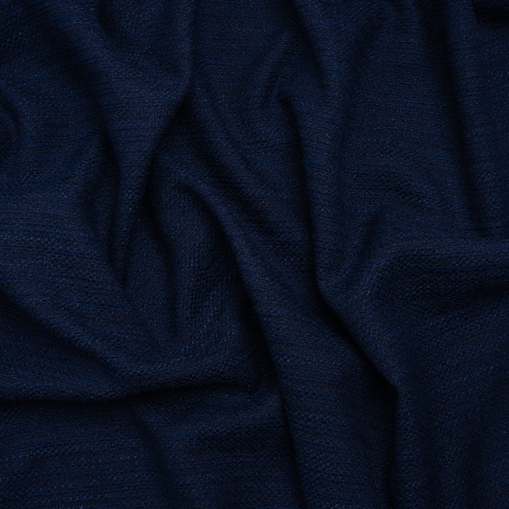 Textured Recycled Polyester Woven - Prussian Boucle Stripes - British Imported - Joann Fabrics