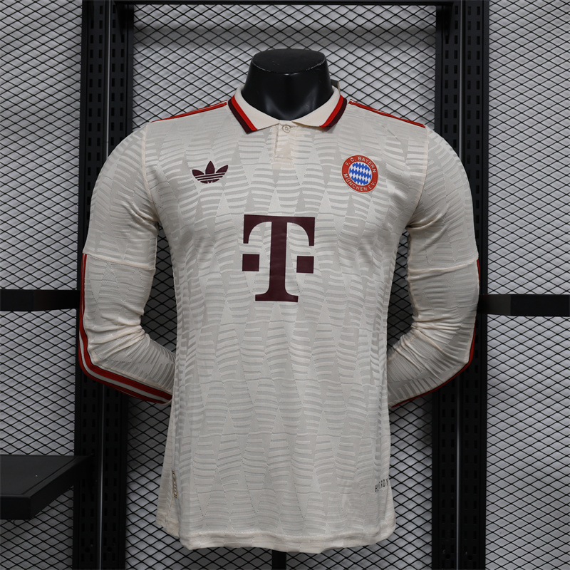 2024/2025 Long Sleeves Bayern Munich Third Away Player Version Football Shirt 1:1 Thai Quality
